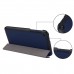 Asus Fonepad 8 FE380CXG 8" - PU Flip Cover Stand Protective Tablet Cover Case Support Sleep Wake Function - Dark Blue
